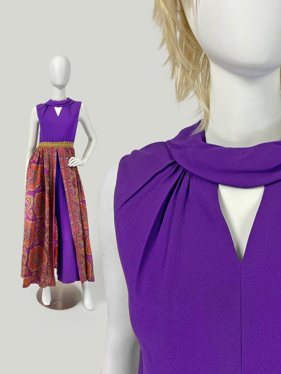 Vintage 60s Jumpsuit, Skirted Jumpsuit, PsYcHeDeLi