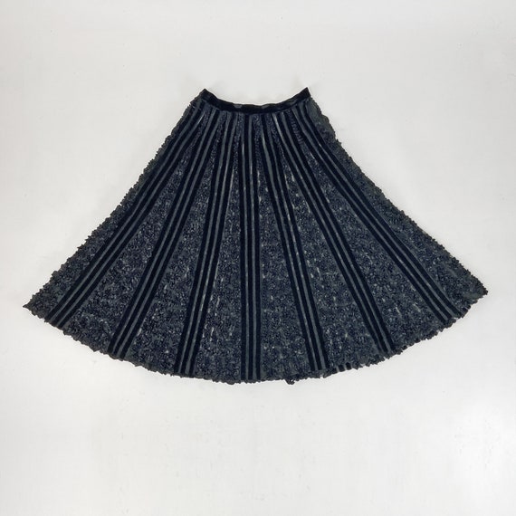 50s Skirt Vintage, Full Skirt, Sheer Midi Skirt, … - image 7