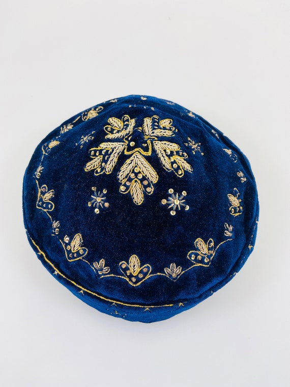 Exquisite Vintage 40s 50s Turkish Hat, Embroidere… - image 9