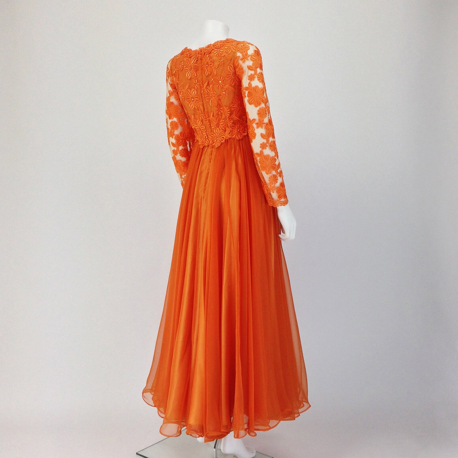 Vintage 60s Ball Gown Long Prom Dress 1960s Party Dress Etsy