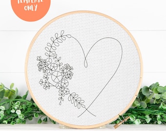 PDF Pattern Template ONLY - Hand Embroidery Pattern Template - Etsy