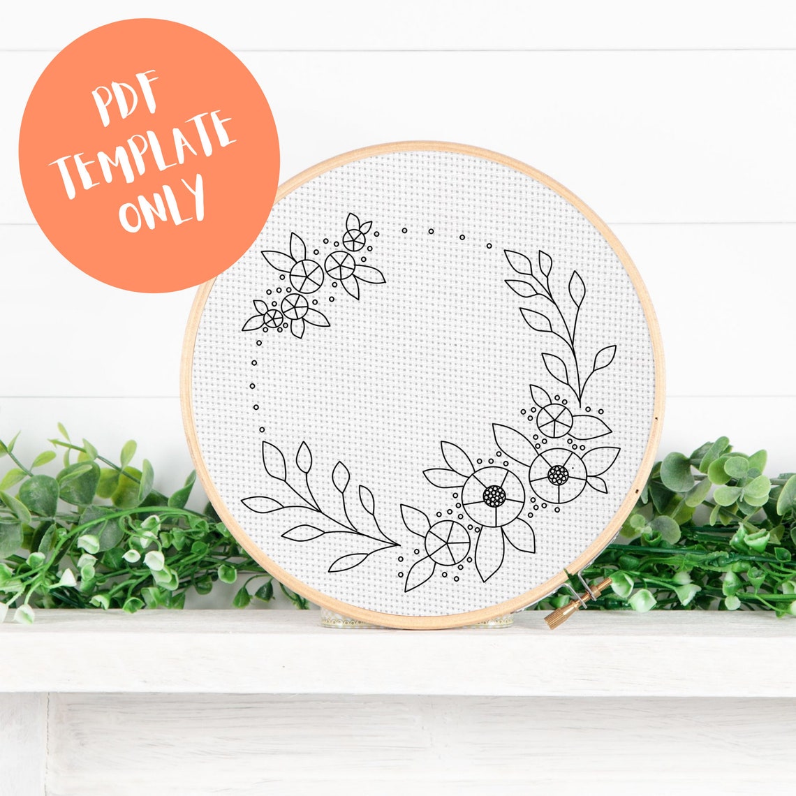 PDF Pattern Template ONLY - Hand Embroidery Pattern Template - Etsy
