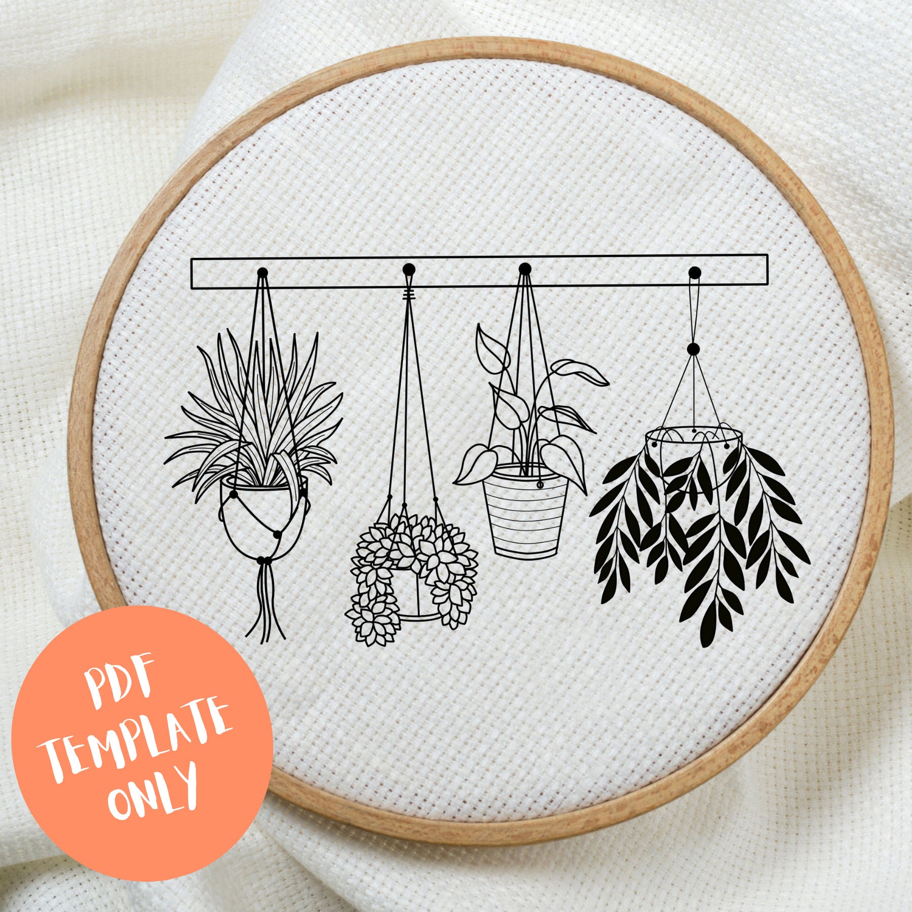 PDF Pattern Template ONLY - Hand Embroidery Pattern Template - Etsy