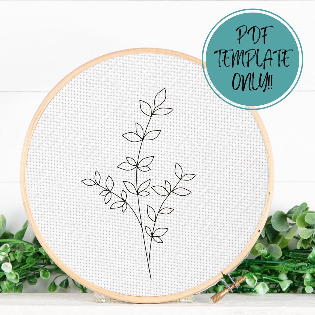 PDF Pattern Template ONLY - Hand Embroidery Pattern Template - Etsy