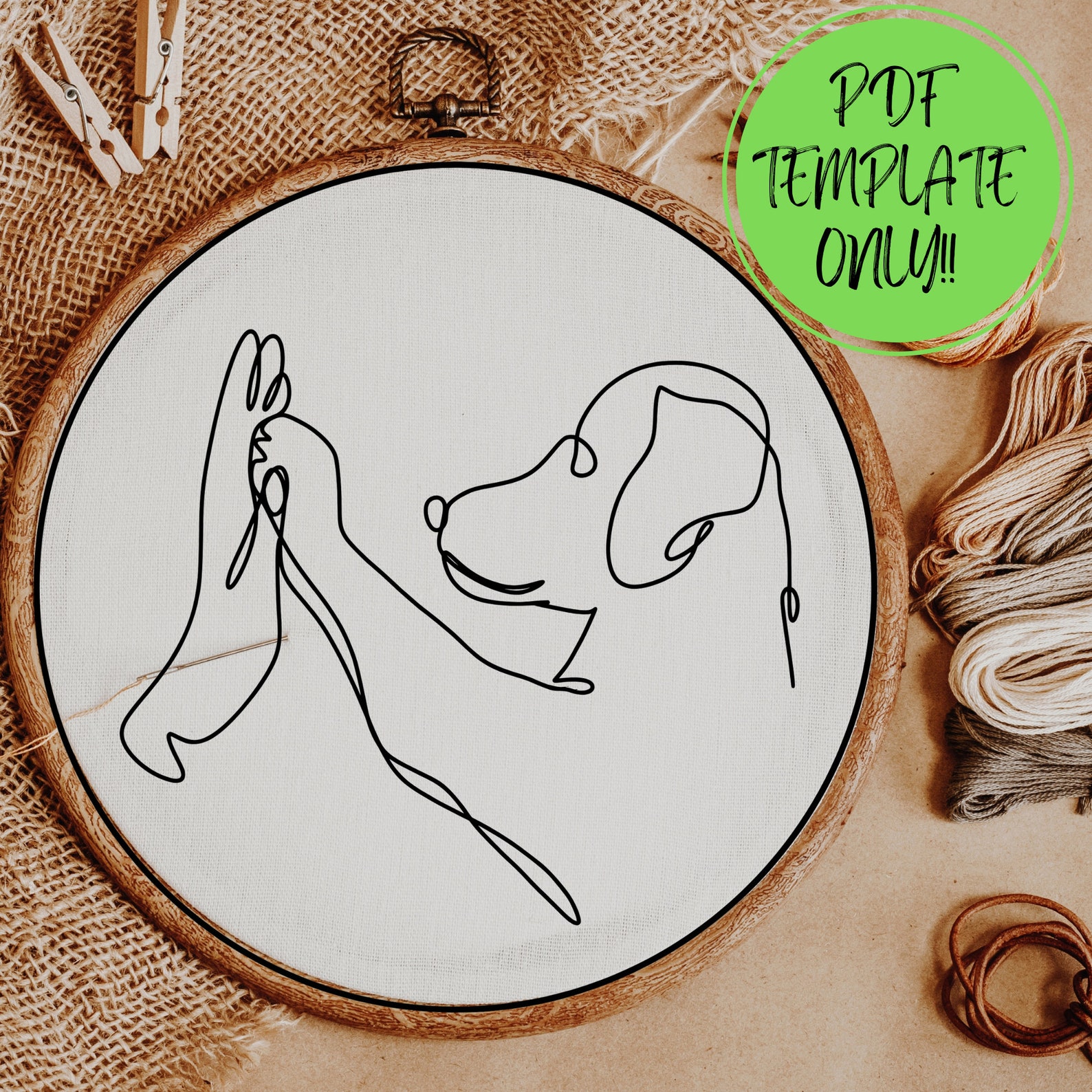 PDF Pattern Template ONLY - Hand Embroidery Pattern Template - Etsy