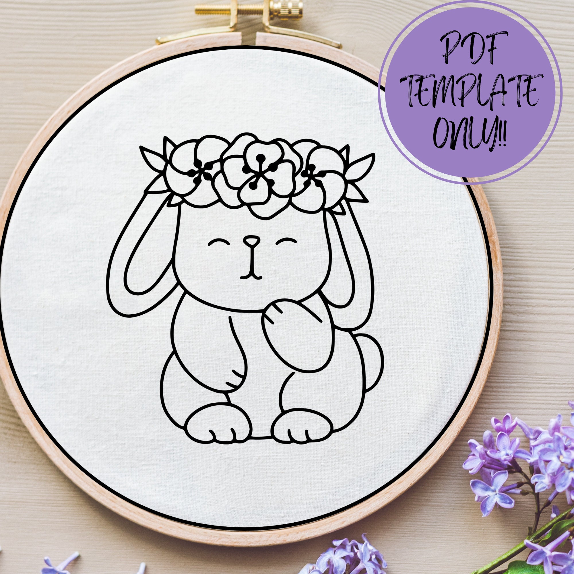 PDF Pattern Template ONLY - Hand Embroidery Pattern Template - Etsy