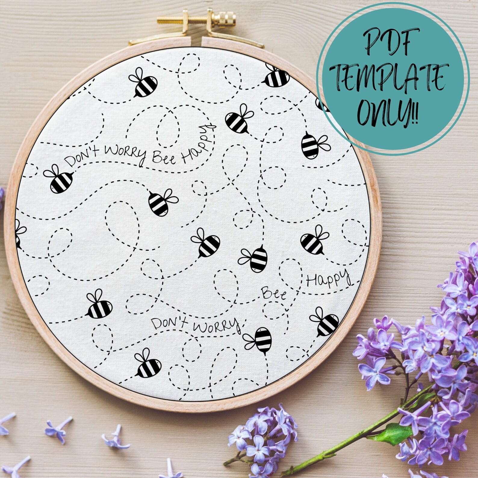 PDF Pattern Template ONLY - Hand Embroidery Pattern Template - Etsy