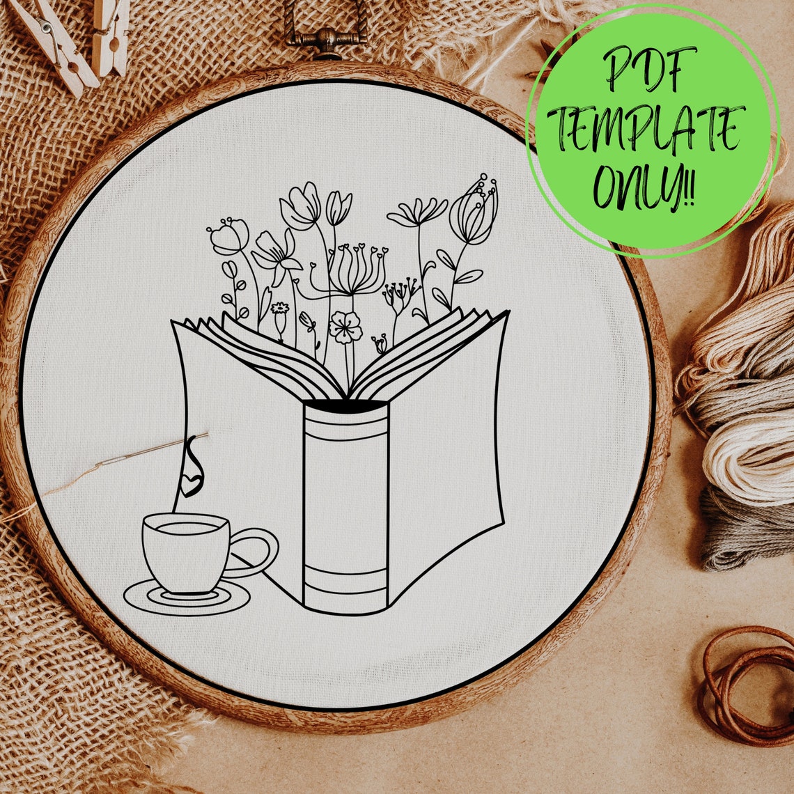 PDF Pattern Template ONLY - Hand Embroidery Pattern Template - Etsy