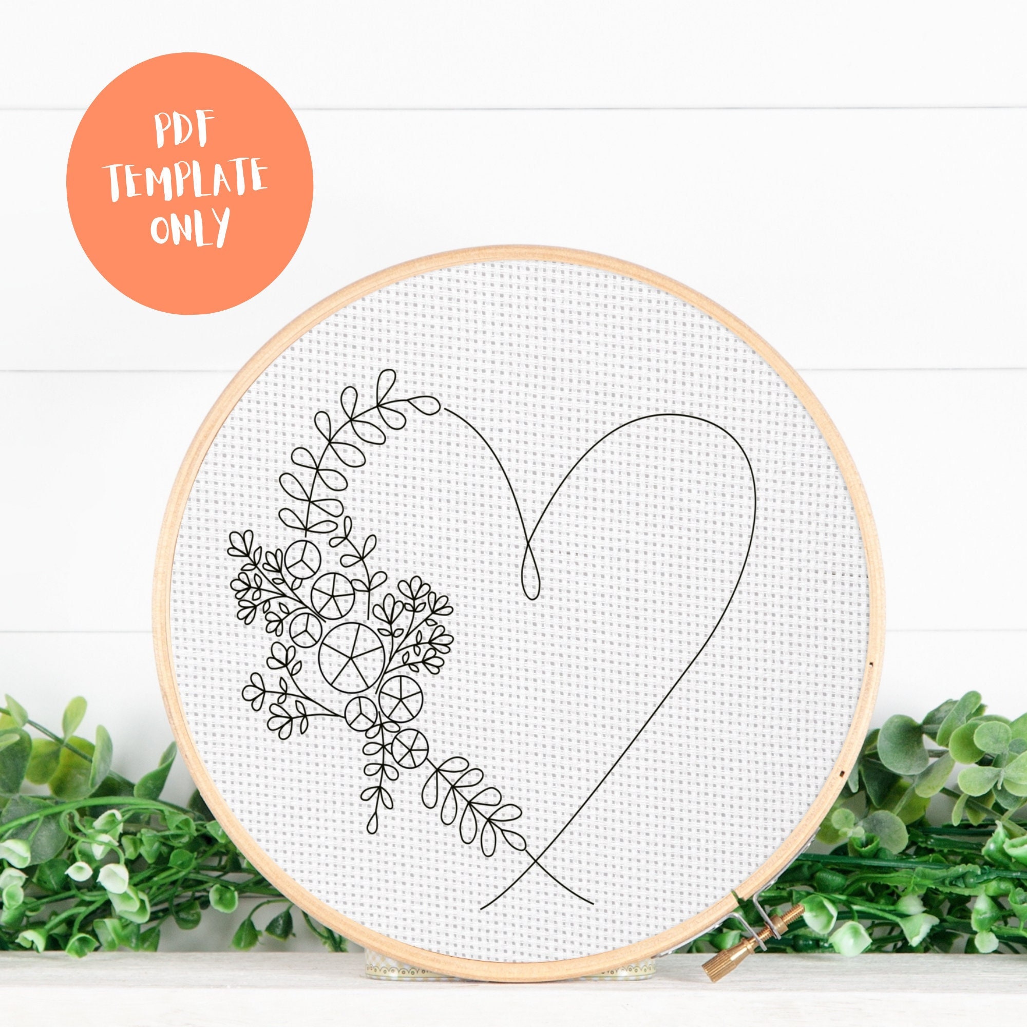 PDF Pattern Template ONLY Hand Embroidery Pattern Template - Etsy