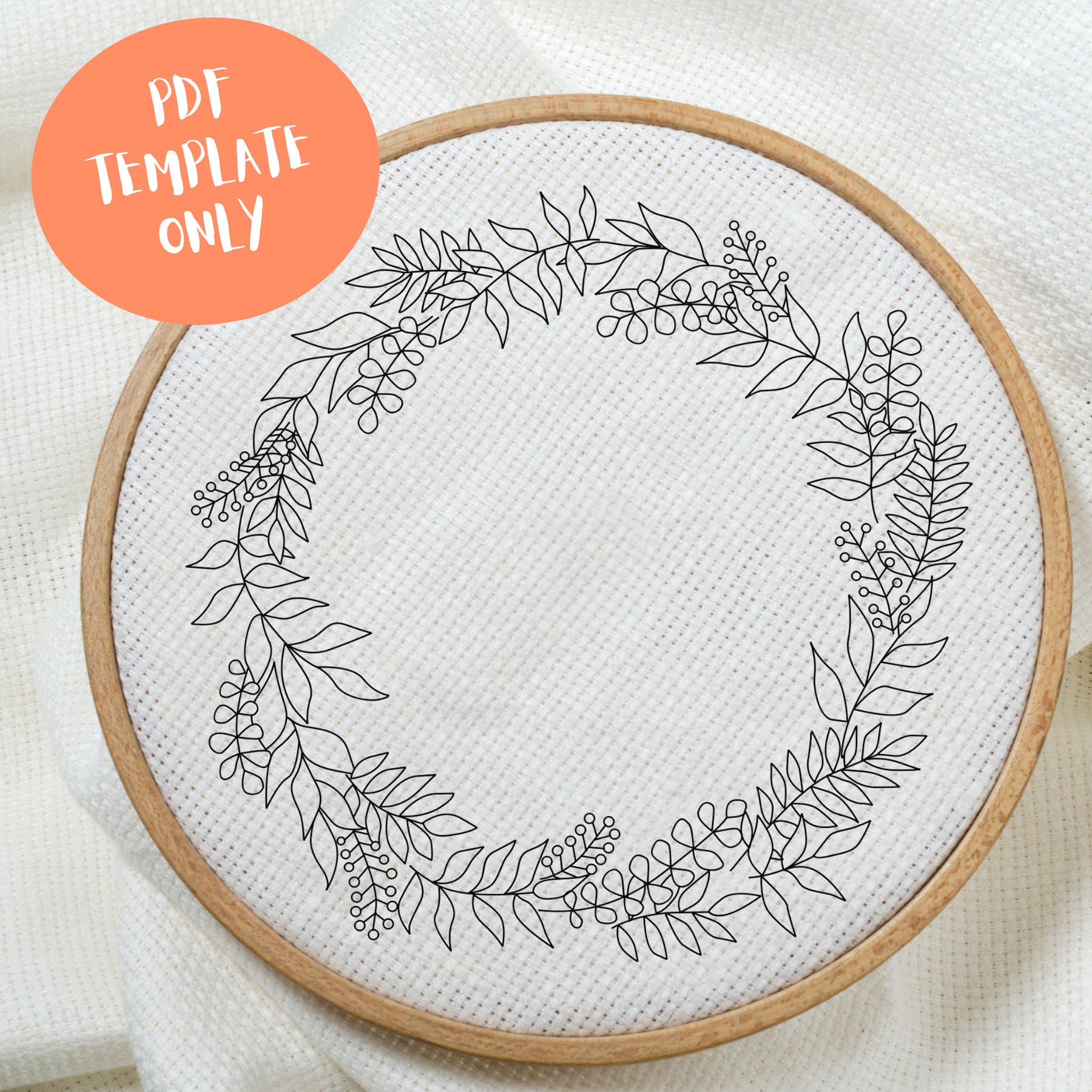PDF Pattern Template ONLY - Hand Embroidery Pattern Template - Etsy