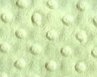 MINKY - Sage Dimple Dot by Shannon Fabrics  58 inch Wide MINKY  Fabric Yardage