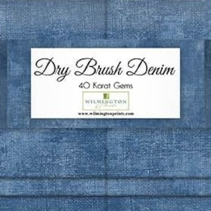 Dry Brush Denim  By Wilmington Prints  - 40  2.5&quot; strips of the Dry Brush Denim fabric   100% Quilting Weight Cotton  **NOT Denim.