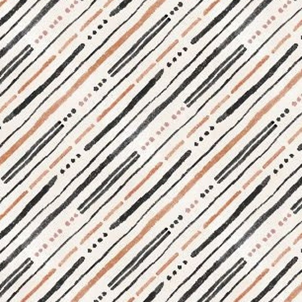 Paisley Place Diagonal Stripe    by Wilmington Prints  15709-189   44" wide 100% Cotton Fabric