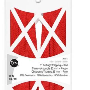 1&quot; Poly Belting-Red  by Dritz