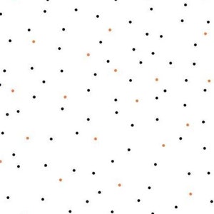 Seasonal Basics Pin Dot (Halloween) by Christopher Thompson for Riley Blake  White  100% Cotton 44/45&quot; wide