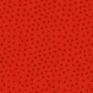 Ditzy Poppy Dots on Red by Lewis and Irene Ltd