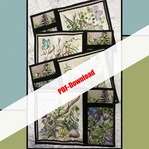 DOWNLOAD PDF - Let's Eat a Placemat Panel Pattern di Heidi Cook per Villa Rosa Designs Solo modello 12x18