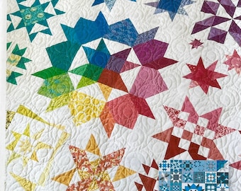 Shining Star Sampler Royal Garden Designs 72x72 - Scrap Buster PATTERN ONLY