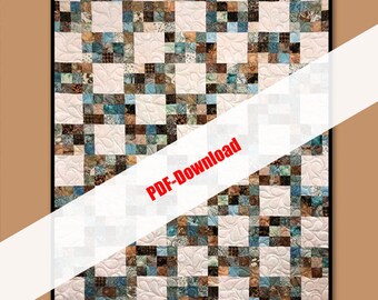 Jasmine A Jelly Roll Pattern - Villa Rosa Designs 54x72 Pattern Only PDF DOWNLOAD