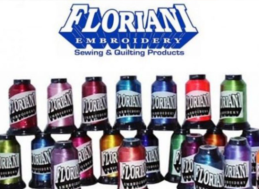 Floriani 40wt Embroidery Thread, 1,100 Yards Spools, 100 Polyester. Colors number PF198 PF354