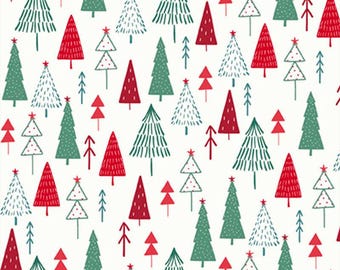 Christmas Miniatures III Christmas Tree Forest White for P&B Textiles CMH305897E