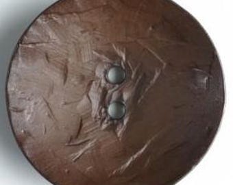 Brown Textured Button 60mm Large Button Sewing Button Craft Button Coat Button