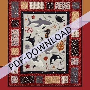 Scarica PDF Modello pannello Fish & Chips di Heidi Cook per Villa Rosa Designs 54x62 SOLO MODELLO