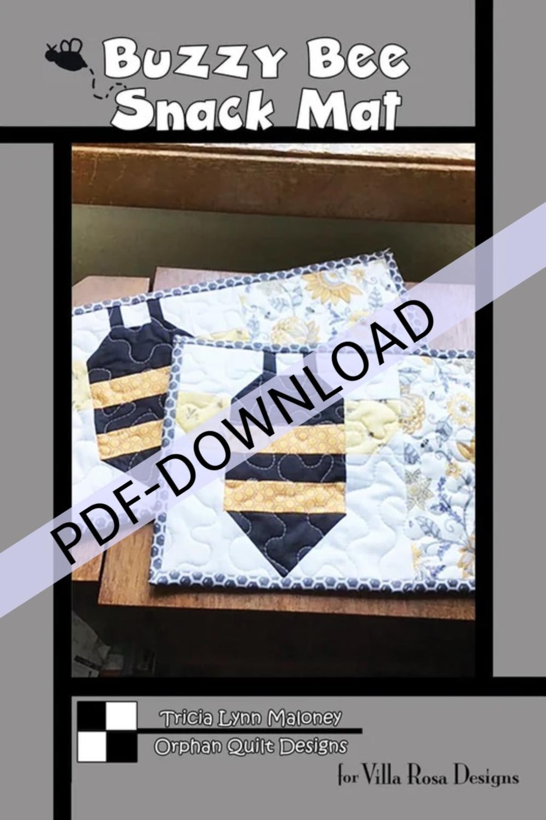 Buzzy Bee Snack Mat Pattern PDF Download - Etsy