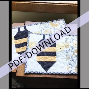 Buzzy Bee Snack Mat Pattern PDF Download