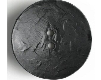 Black Textured Button 45mm Large Button Sewing Button Coat Button Craft Button
