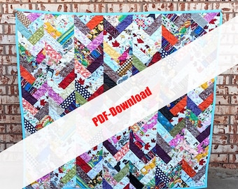 Elegant Braids Quilt Pattern: Jelly Roll Friendly (PDF Download)