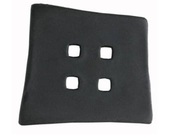 Black Rectangle Button 55mm Large Button 4 Hole Button Sewing Button Coat Button