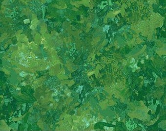 Northcott Chroma Rainforest Fabric – Green Blender Quilting Cotton by Deborah Edwards – Deep Green Tonal Quilt Fabric by the Yard