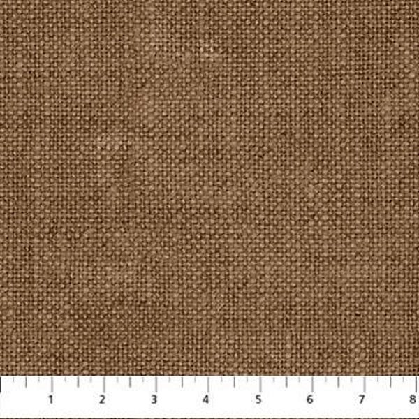 Northcott Quilting Cotton Linen Basic Blender Fabric Rust Brown 9065-30