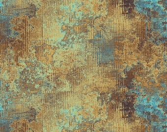 Steampunk Menagerie Gold Corrosion Fabric Jason Yenter In The Beginning Fabrics