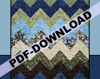 Mountains Quilt Pattern 56 x 63 by Melissa Milligan from Villa Rosa Designs PDF Download