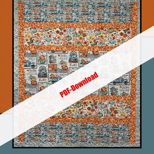 Torta di zucca - Modello Half Yard di Heidi Cook per Villa Rosa Designs 49x60 SOLO DOWNLOAD PDF