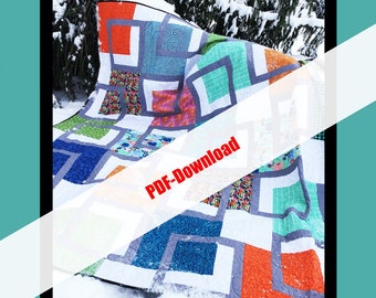 PDF DOWNLOAD 2M - Orphan Quilt Designs - Villa Rosa Designs 88x88 Pattern Only