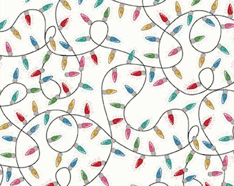 Christmas Miniatures III Tangled Lights Off White for P&B Textiles CHM305905E