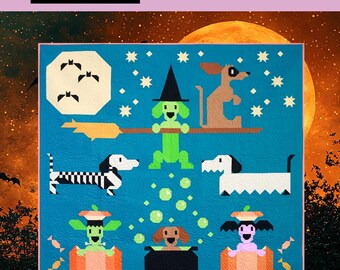 Halloweenies Quilt Pattern Dachshund Halloween Quilt Art East Quilting Co Dog Quilt Pattern Halloween Quilt