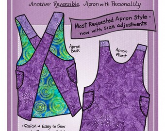 Crisscross Apron Pattern Reversible Apron with Personality by Mary Mulari Designs