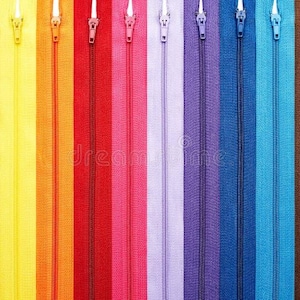 Nylon #3 YKK Zipper 20". Cut to Fit Multiple Colors Available Set 2