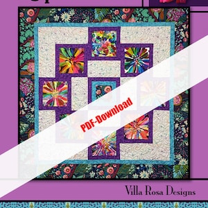 DOWNLOAD PDF - Modello ipnotizzato a pannello di Villa Rosa Designs Solo modello 63x63