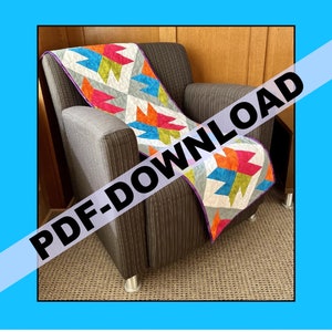 SCARICA PDF Baraboo Runner da tavolo di Rachelle fatto a mano per Villa Rosa Designs 17 pollici x 51 pollici Fat Quarter Friendly