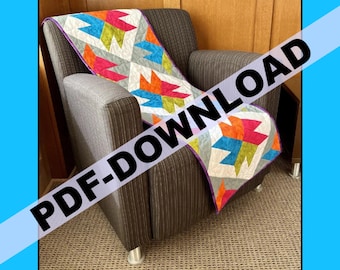 Baraboo Tischläufer Muster: Fat Quarter Freundlicher Quilt (PDF Download)