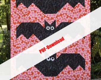 Batty by Running Doe Quilts for  Villa Rosa Designs 56x70 Pattern Only PDF DOWNLOAD