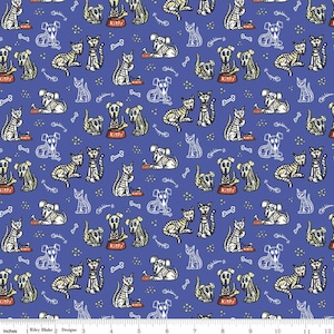 Amor Eterno Cats and Dogs by Crafty Chica  for Riley Blake  C11812