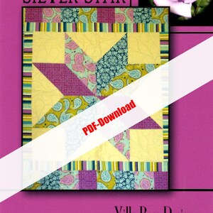 Silver Star a Fat Quarter Pattern di Villa Rosa Designs 32x42 PDF SCARICA SOLO