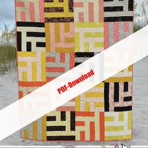 DOWNLOAD PDF Mazed by Running Doe Quilts per Villa Rosa Designs 48in x 60 in un modello Jelly Roll