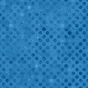 May include: A blue background with a pattern of evenly spaced, shimmering circles. The circles vary in size and texture, creating a textured, dotted effect. The overall design has a slightly distressed appearance.